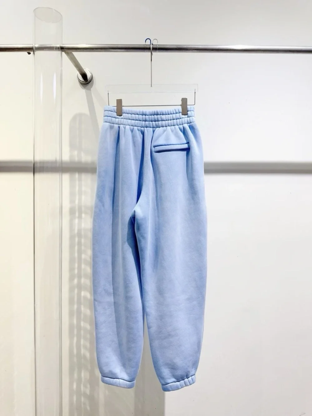 🚩steal Alexander Wang Pastel Blue Fleece Joggers - Picture 3 of 6